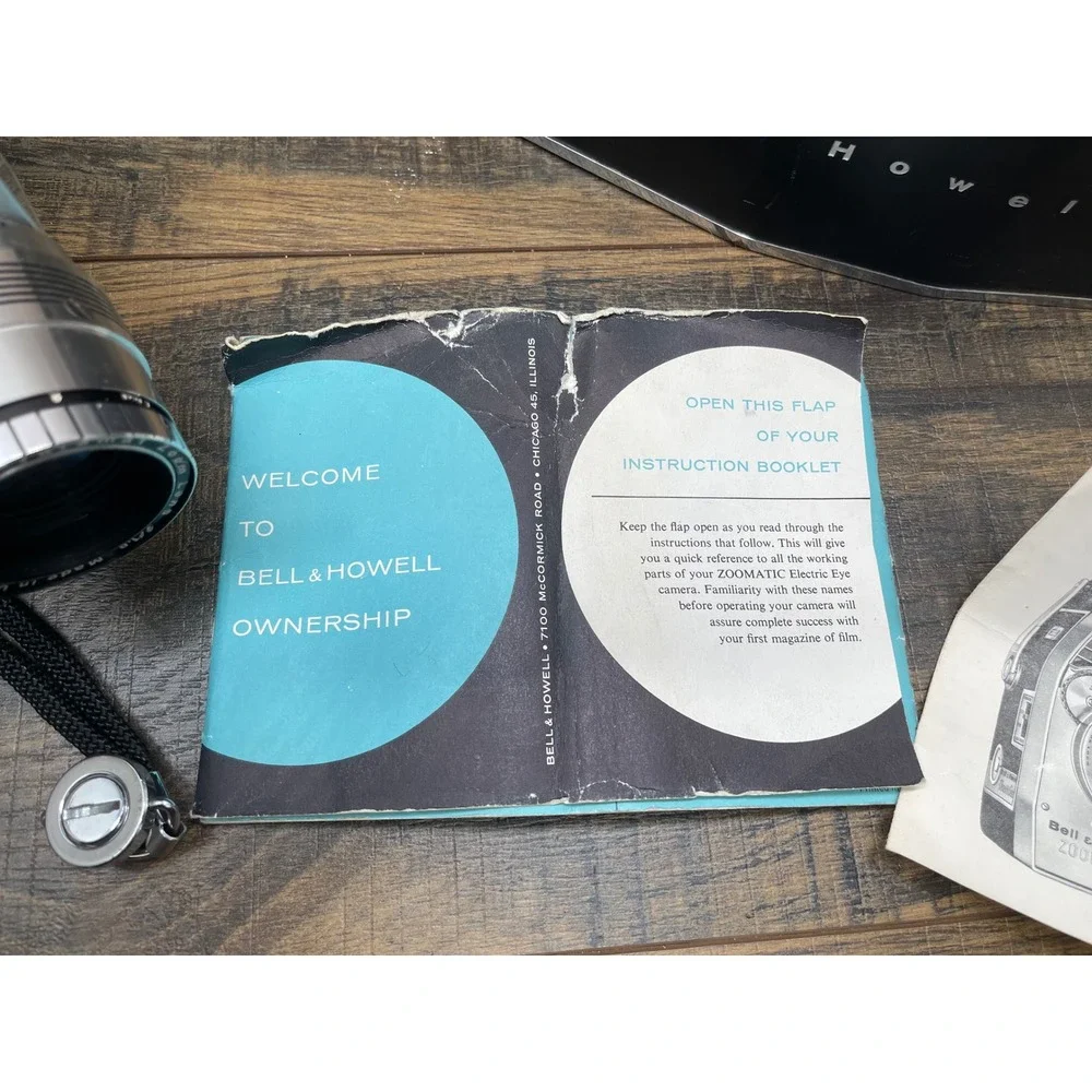 Bell & Howell Zoomatic Director Series 8mm Movie Camera Model 424 424P Manuals